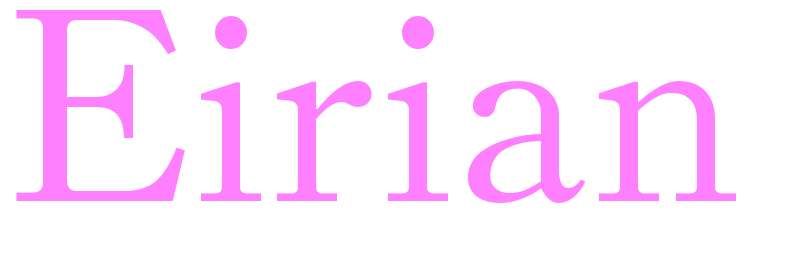 Eirian - girls name