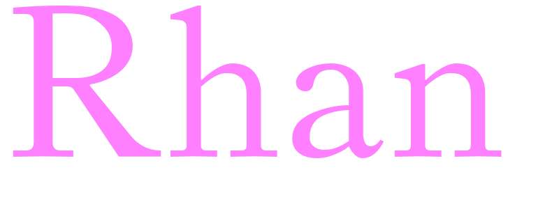 Rhan - girls name