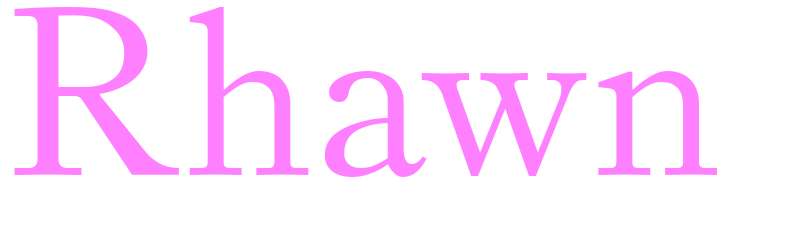Rhawn - girls name