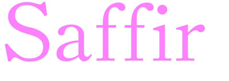 Saffir - girls name
