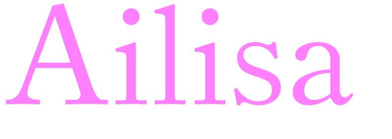 Ailisa - girls name