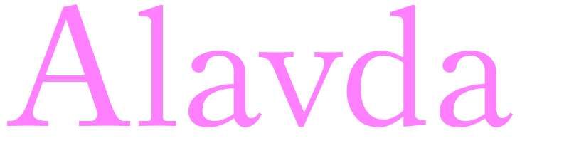 Alavda - girls name