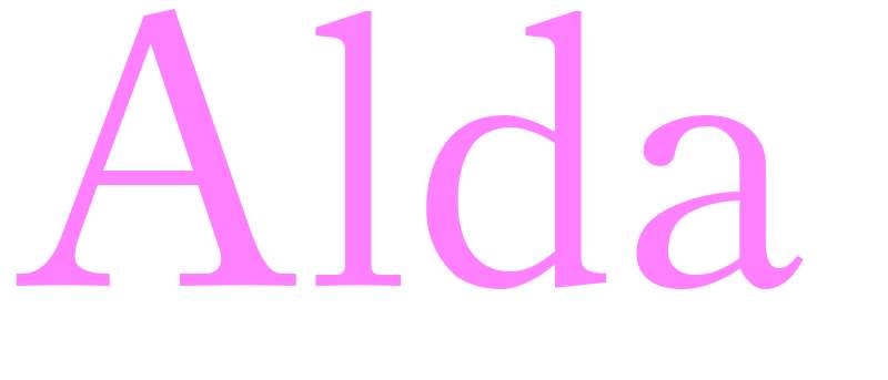 Alda - girls name