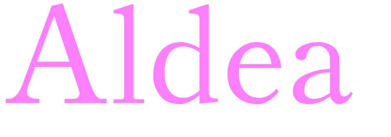 Aldea - girls name