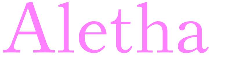 Aletha - girls name