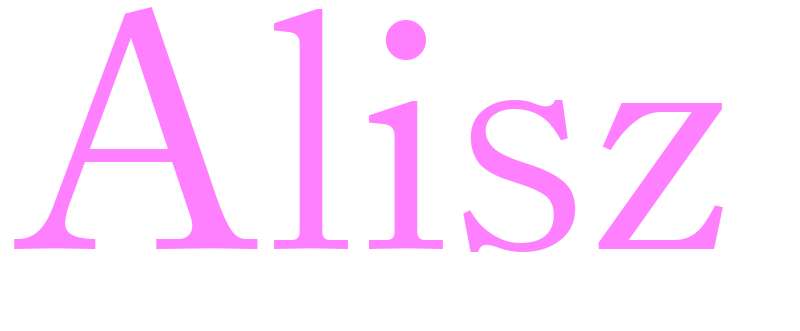 Alisz - girls name