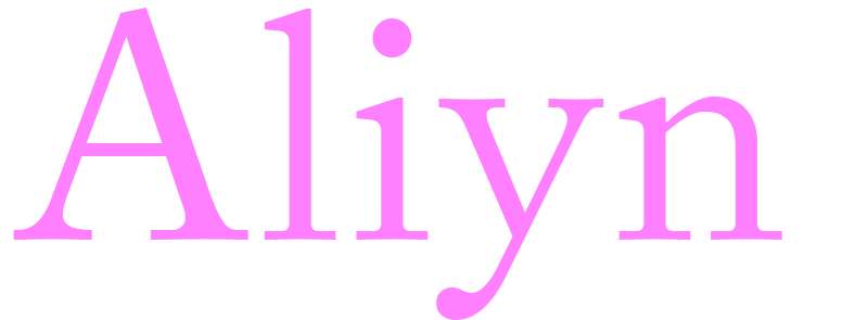 Aliyn - girls name