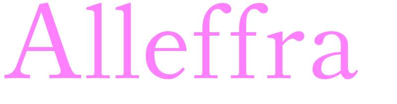 Alleffra - girls name