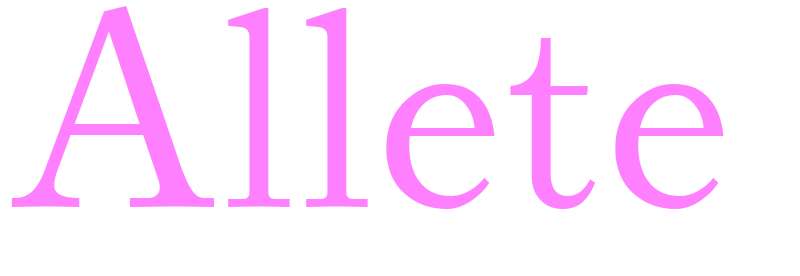 Allete - girls name