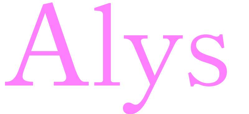 Alys - girls name