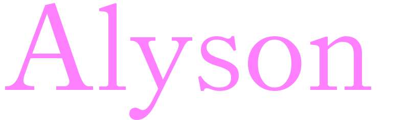 Alyson - girls name