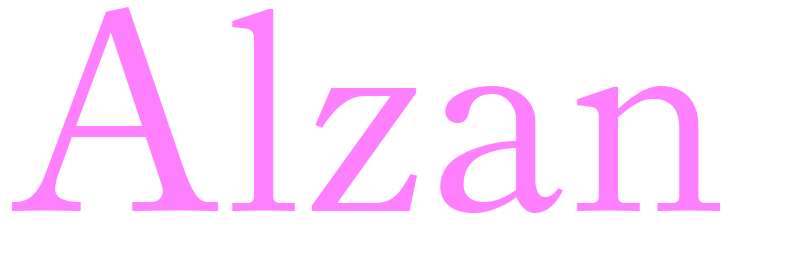 Alzan - girls name