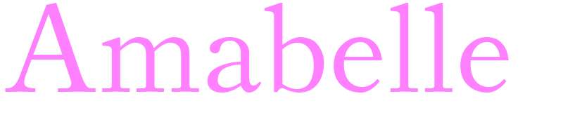 Amabelle - girls name