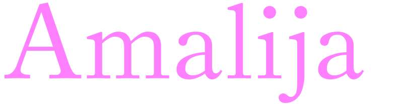 Amalija - girls name