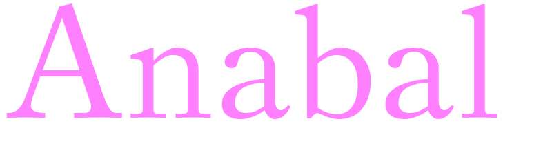 Anabal - girls name