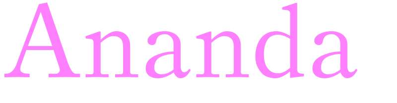 Ananda - girls name