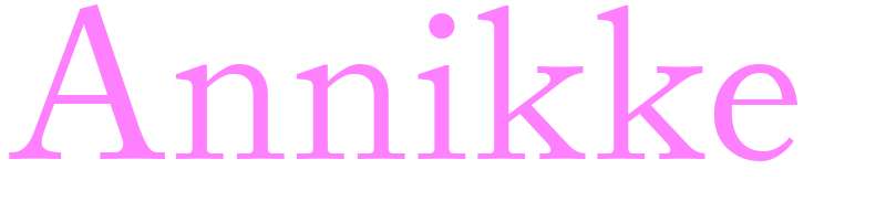 Annikke - girls name