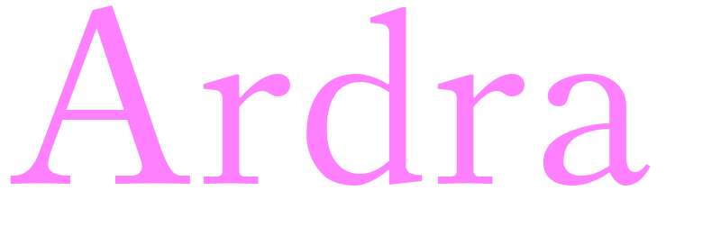 Ardra - girls name