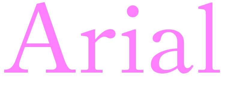 Arial - girls name