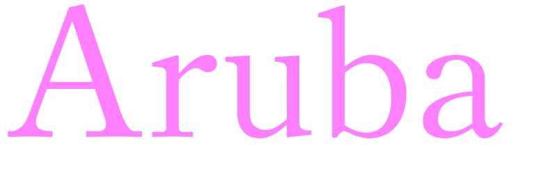 Aruba - girls name