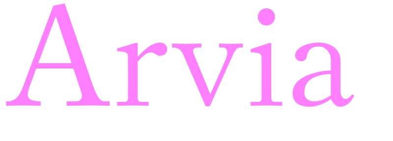 Arvia - girls name