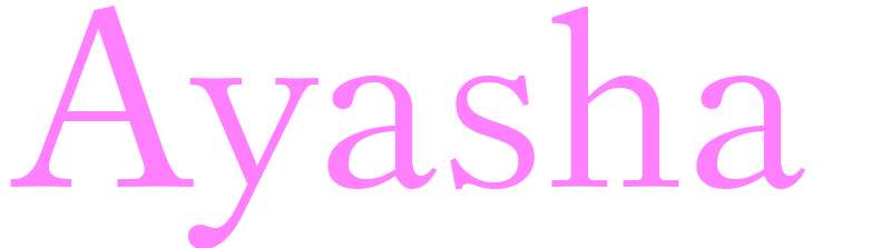 Ayasha - girls name