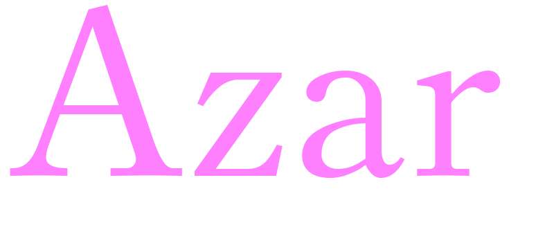 Azar - girls name