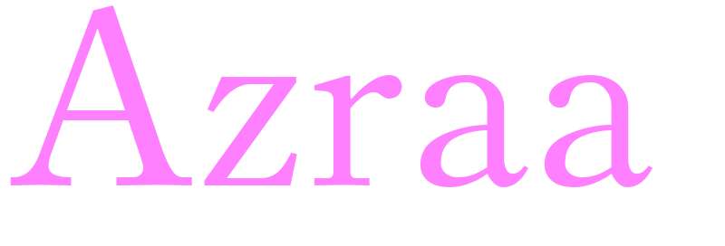 Azraa - girls name