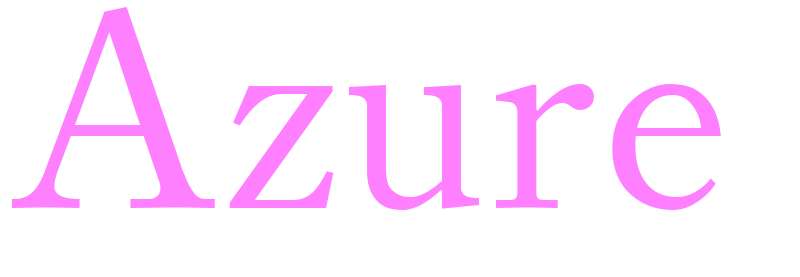 Azure - girls name