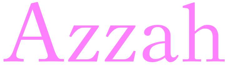 Azzah - girls name