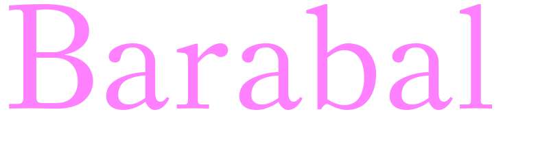 Barabal - girls name