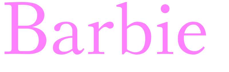 Barbie - girls name