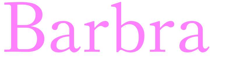 Barbra - girls name