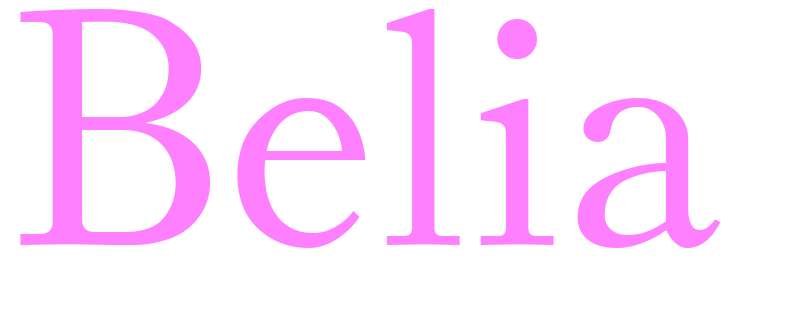 Belia - girls name