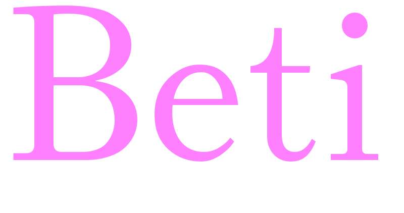 Beti - girls name