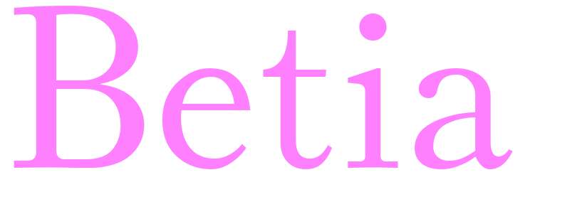 Betia - girls name