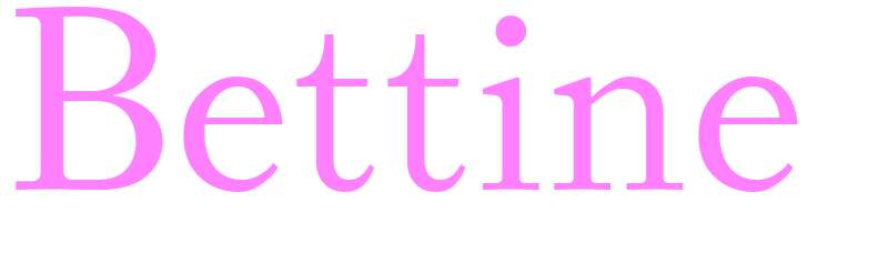 Bettine - girls name