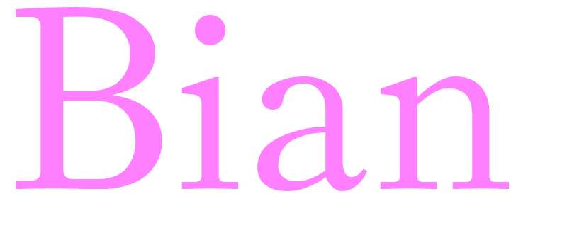 Bian - girls name