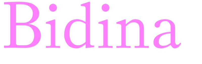 Bidina - girls name