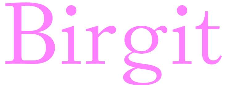 Birgit - girls name