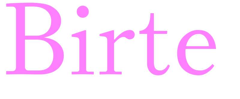 Birte - girls name