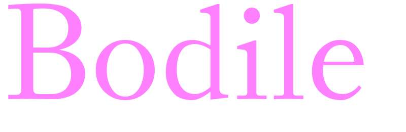 Bodile - girls name