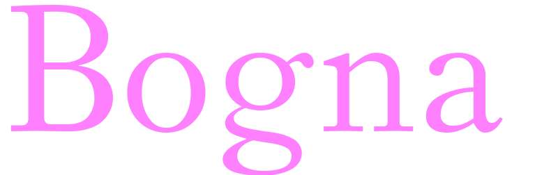 Bogna - girls name