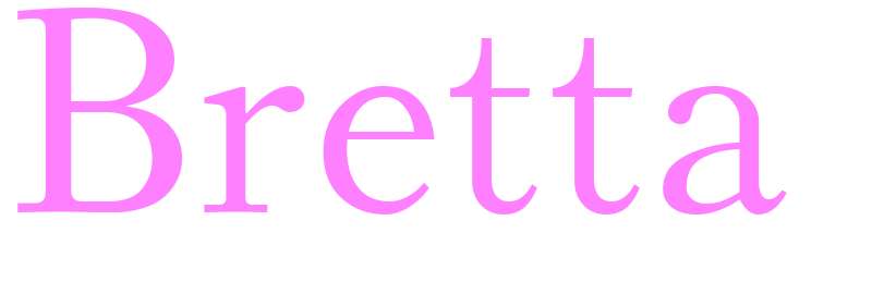 Bretta - girls name