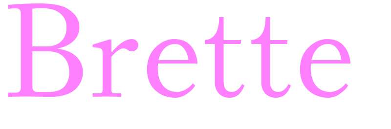 Brette - girls name