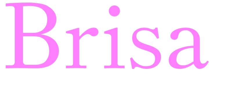 Brisa - girls name