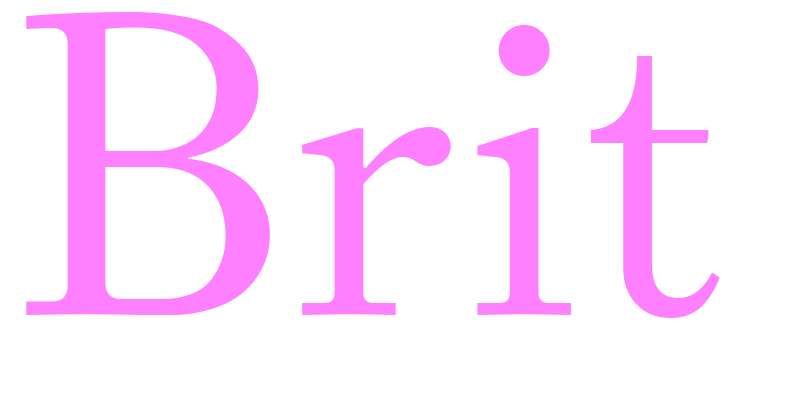 Brit - girls name