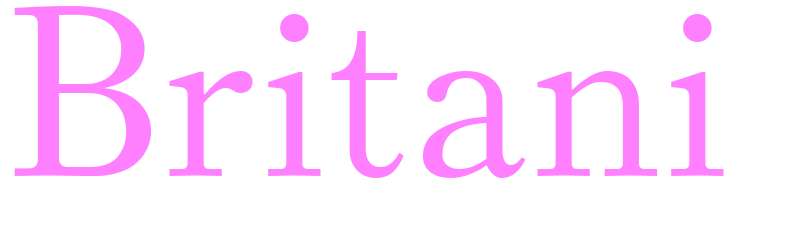 Britani - girls name