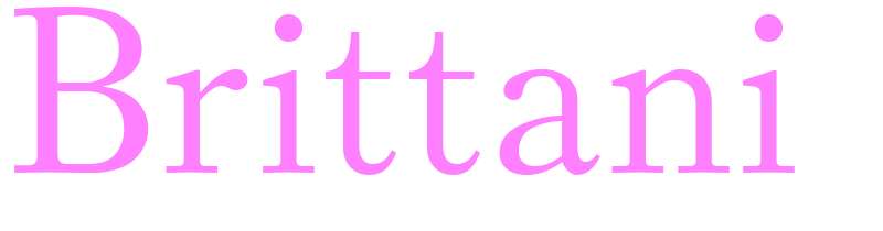 Brittani - girls name