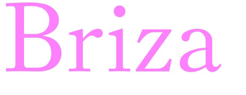 Briza - girls name